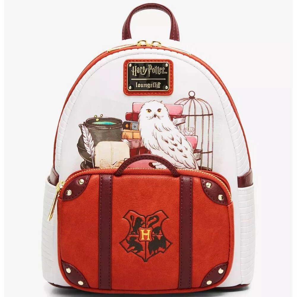 Loungefly Harry Potter Hedwig Suitcase Mini Backpack - BoxLunch Exclusive NWT